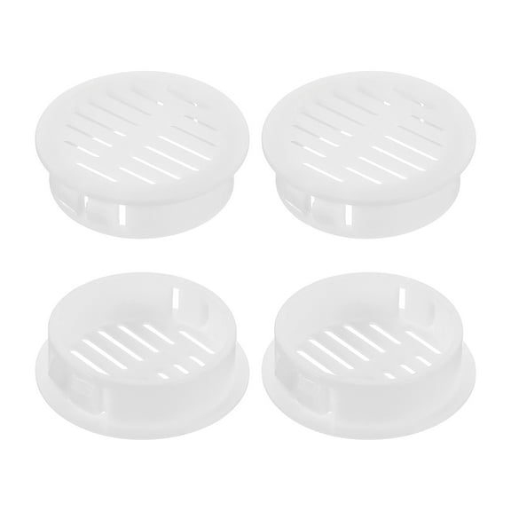 Uxcell Round Soffit Vents 1 inch, 26Pcs White Plastic 35mm Soffit Vent Cover