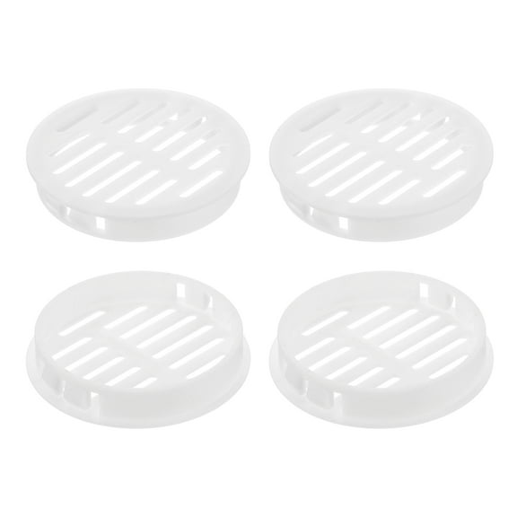 Uxcell Round Soffit Vents 2 inch, 8Pcs White Plastic 60mm Soffit Vent Cover