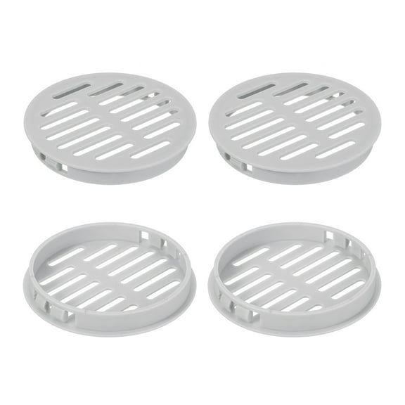 Uxcell Round Soffit Vents 3 inch, 6Pcs Light Grey Plastic 80mm Soffit Vent Cover