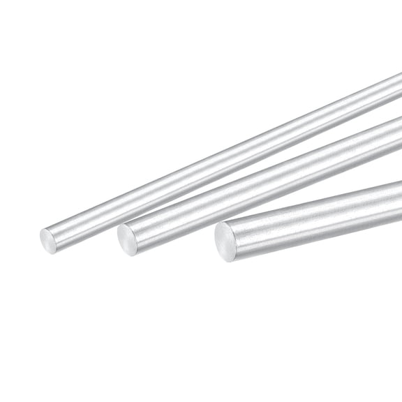 Uxcell Round Solid Aluminum Rod 8,10,12mm Dia.300mm Length Lathe Bar Stock for DIY 1set