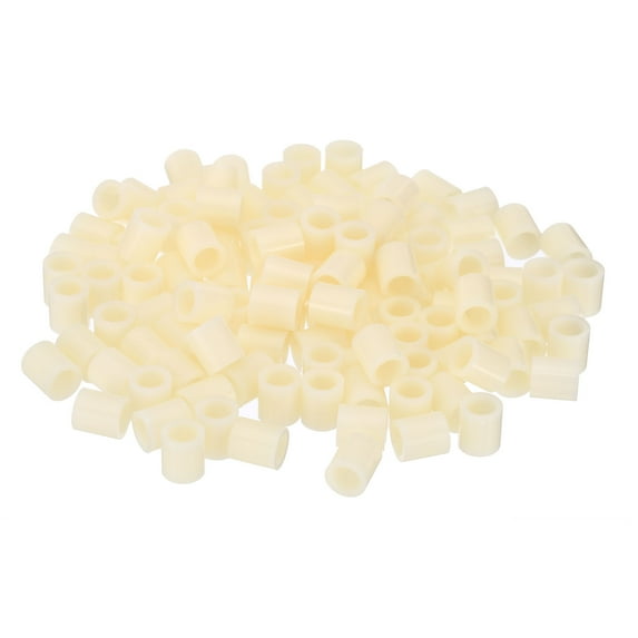 Uxcell Round Spacer Washer Set, 240 Pcs ABS Plastic Spacer Washer 6.2mm ID, 9mm OD, 10mm Length for M6 Screws