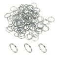 thumbnail image 1 of Uxcell Round Split Ring 100 Pcs 0.39 inch x 0.7 mm Small Split Rings with Double Loops Metal Small Key Circle Silver, 1 of 7