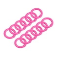 thumbnail image 1 of Uxcell Round Spring O Rings, 25mm/ 0.98" Trigger Buckle Snap, Carbon Steel Rose Red, 12 Pack, 1 of 5