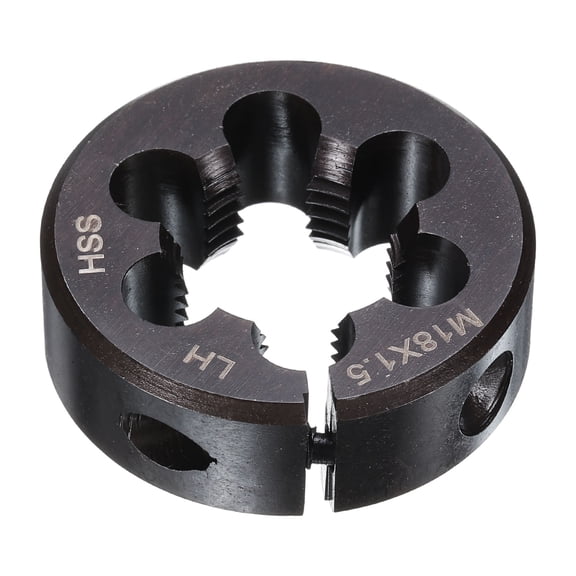 Uxcell Round Threading Die M18 x 1.5 Metric Thread Adjustable Left Hand Cutting Die