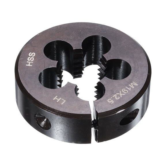 Uxcell Round Threading Die M19 x 2.5 Metric Thread Adjustable Left Hand Cutting Die