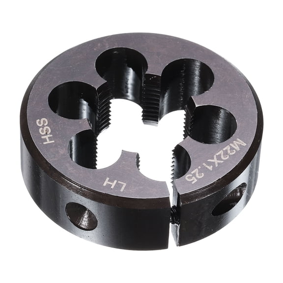 Uxcell Round Threading Die M22 x 1.25 Metric Thread Adjustable Left Hand Cutting Die