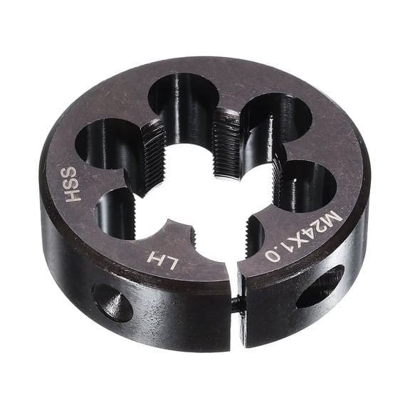 Uxcell Round Threading Die M24 x 1 Metric Thread Adjustable Left Hand Cutting Die
