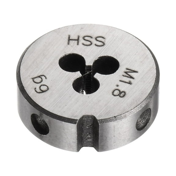Uxcell Round Threading Dies Metric M1.8 x 0.35 Thread High Speed Steel Screw Cutting Die