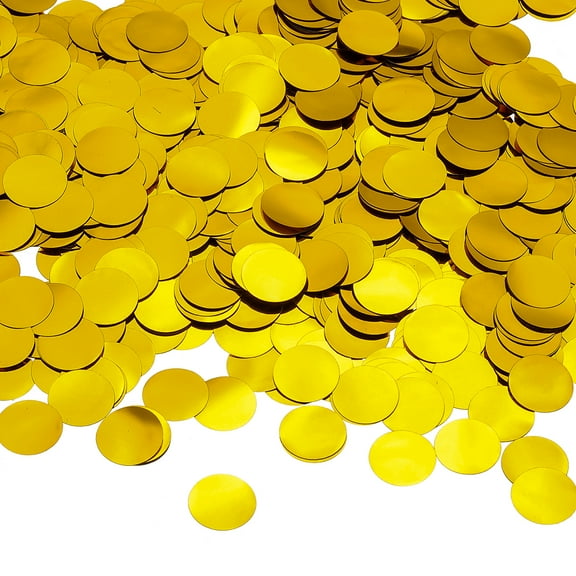 Uxcell Round Tissue Paper Confetti Table Confetti Circle Dots for Wedding Birthday Party Balloon Decorations Gold