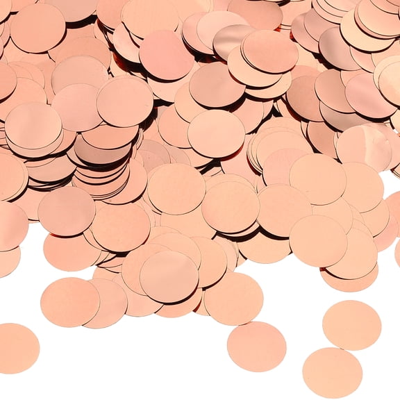 Uxcell Round Tissue Paper Confetti Table Confetti Circle Dots for Wedding Birthday Party Balloon Decorations Rose Gold