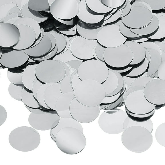 Uxcell Round Tissue Paper Confetti Table Confetti Circle Dots for Wedding Birthday Party Balloon Decorations Silver