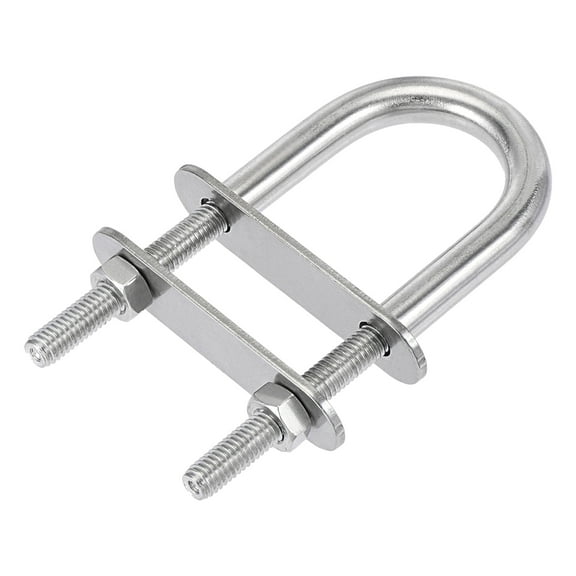 Uxcell Round U-Bolt M6x27mmx90mm 304 Stainless Steel Polished