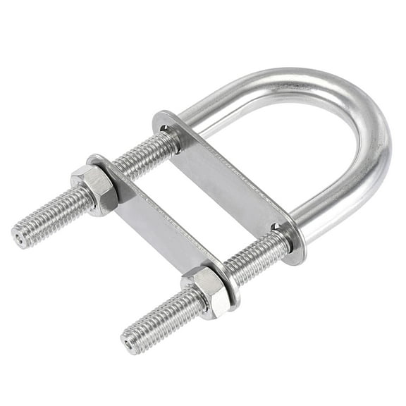 Uxcell Round U-Bolt M8x35mmx100mm 304 Stainless Steel Polished 2 Sets