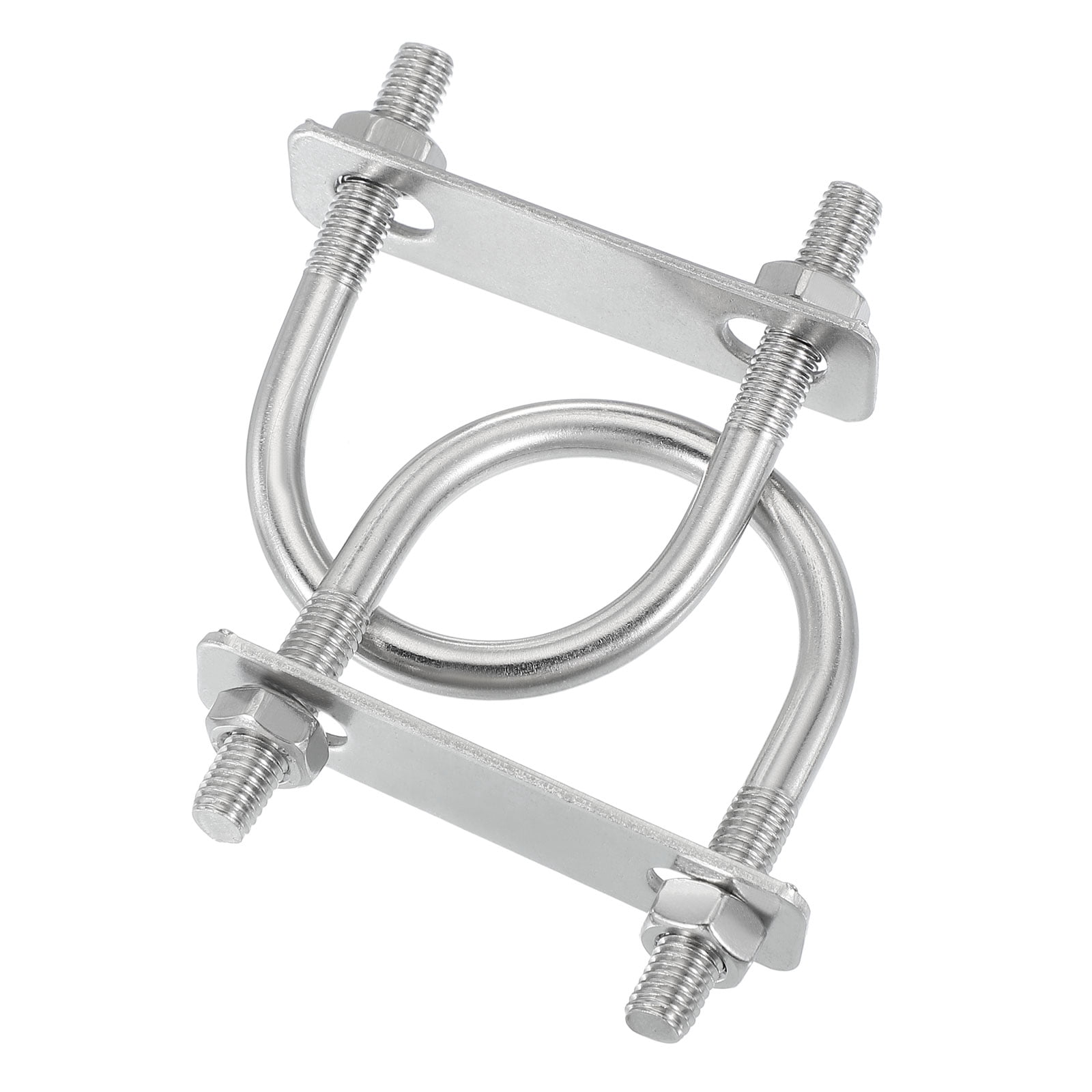 U-Bolts, Round Bend Long Tangent,zinc, Package Of 10