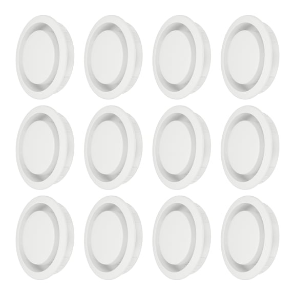 Uxcell Round Vent Cover 50mm/2", 6 Pcs Plastic Soffit Air Vent Floor Air Vents Ventilation Hole, White