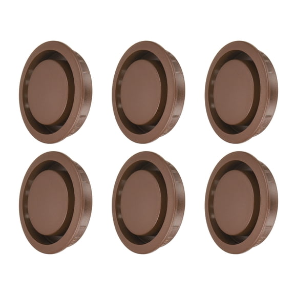 Uxcell Round Vent Cover 50mm/2", 6 Pcs Plastic Soffit Air Vent Floor Air Vents Ventilation Hole, White