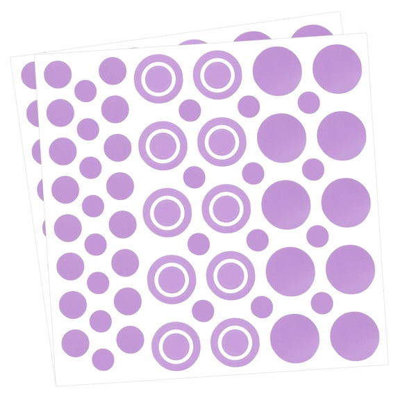 Uxcell Round Wall Sticker Peel and Stick Polka Dots Wall Decal Sticker ...
