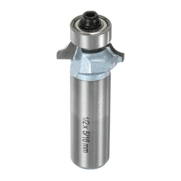 Uxcell Roundover Router Bit 1/2 Shank 5/32" Radius Tungsten Steel Tip Light Blue