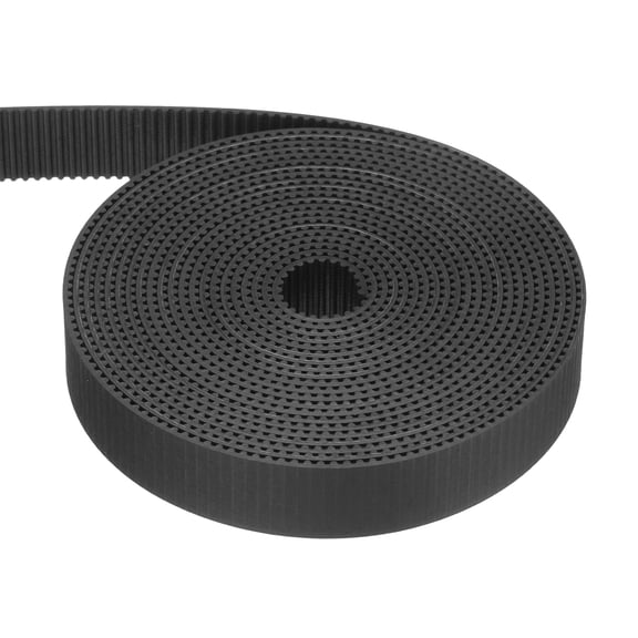 Uxcell Rubber 2GT Timing Belt 15x2000mm 2mm Pitch 2mm Thick Black Open Loop Pulley Timing Belt for 3D Printer
