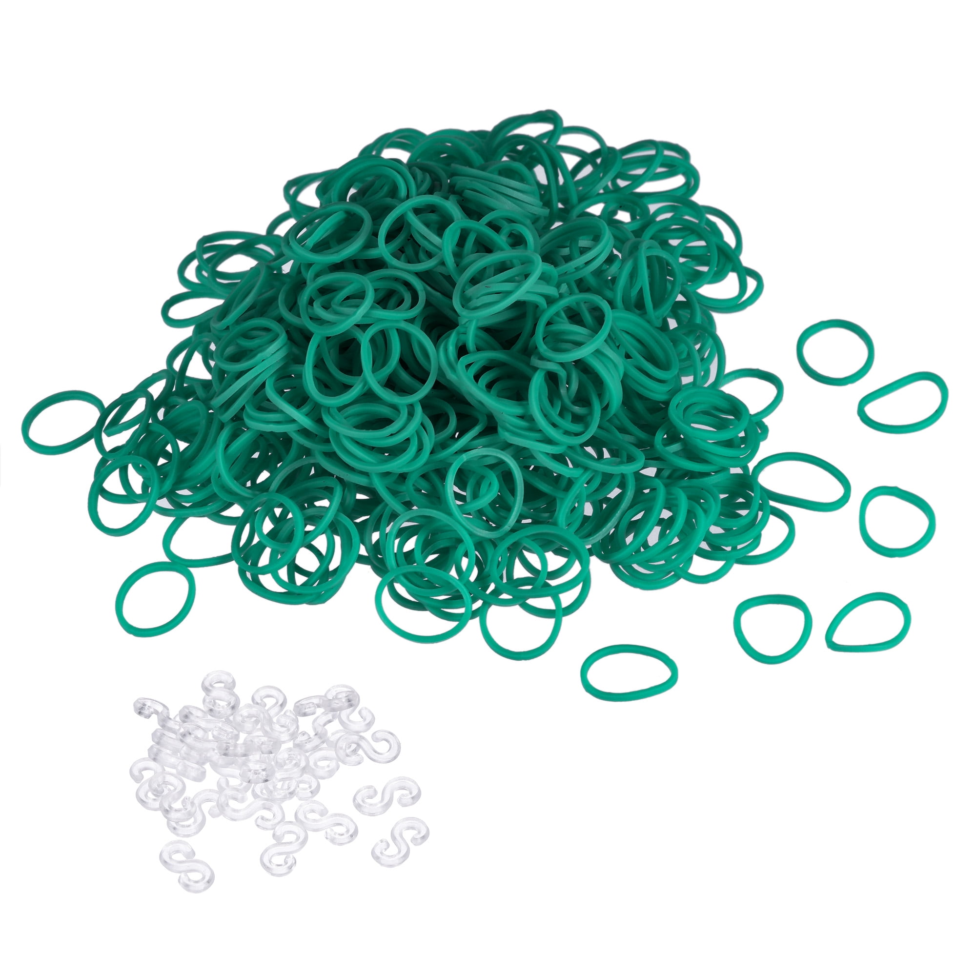 Uxcell Rubber Band Green Stretchable Rubber Elastic Band 0.5inch Dia