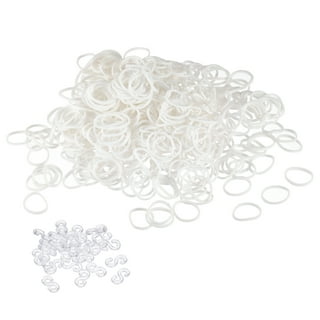 50 PCS Rubber Bands White Color Rubber Elastic Bands Office Home Rubber Band