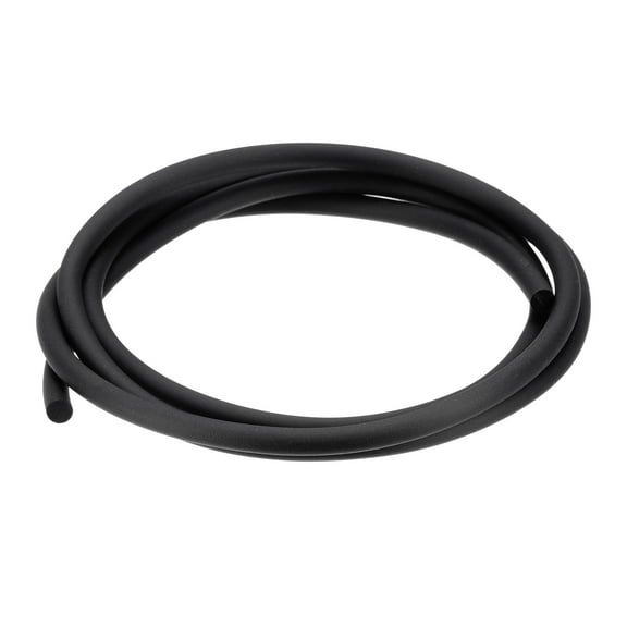 Uxcell Rubber Cord 1 Yards 5mm Dia Matte Black Solid Tubing for DIY Craft Making