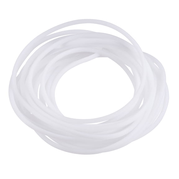Uxcell Rubber Cord Tube Hollow Tubing for DIY Craft Beading Necklaces Bracelet White 3mx2mmx1mm