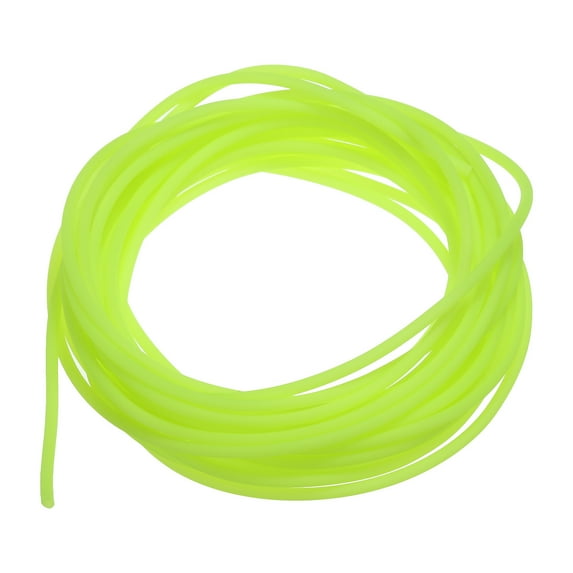 Uxcell Rubber Cord Tube, 16ft Hollow Tubing 2mm OD 1mm ID for DIY Craft, Green-yellow