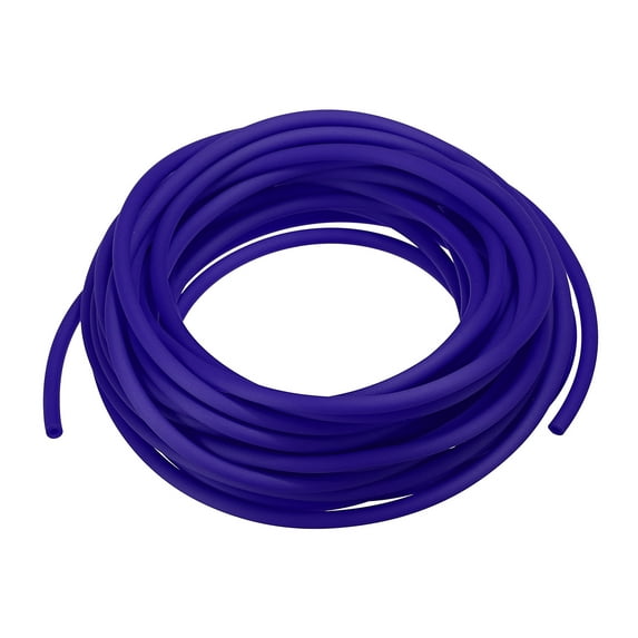 Uxcell 1 Pcs Rubber Cord Tube 16ft Length Hollow Tubing 0.12 inch OD 0.06 inch ID for DIY Craft Dark Blue