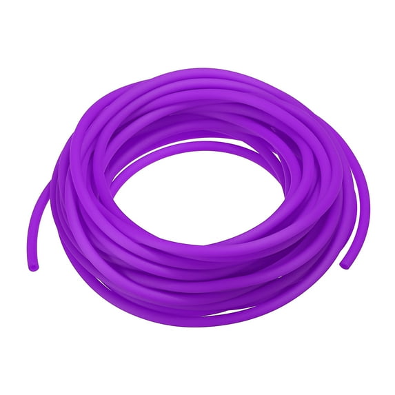 Uxcell 1 Pcs Rubber Cord Tube 16ft Length Hollow Tubing 0.12 inch OD 0.06 inch ID for DIY Craft Purple