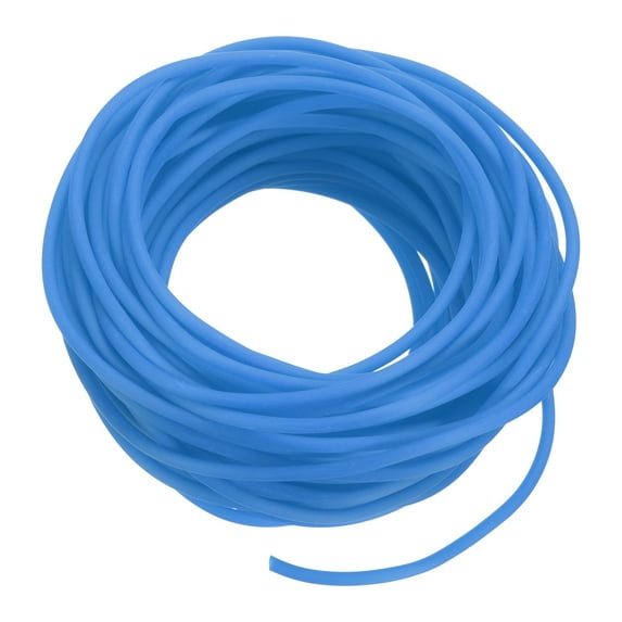 Uxcell Rubber Cord Tube Hollow Tubing for DIY Craft Beading Necklaces Bracelet Dark Blue 10mx2mmx1.2mm