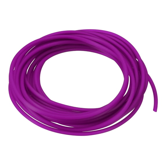 Uxcell Rubber Cord Tube Hollow Tubing for DIY Craft Beading Necklaces Bracelet Violet 5mx2mmx1mm