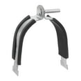 thumbnail image 1 of Uxcell Rubber Cushion Strut Clamp Rigid Steel Pipe Clamp Fit for 3-1/2" Tube and Pipe, 1 of 5