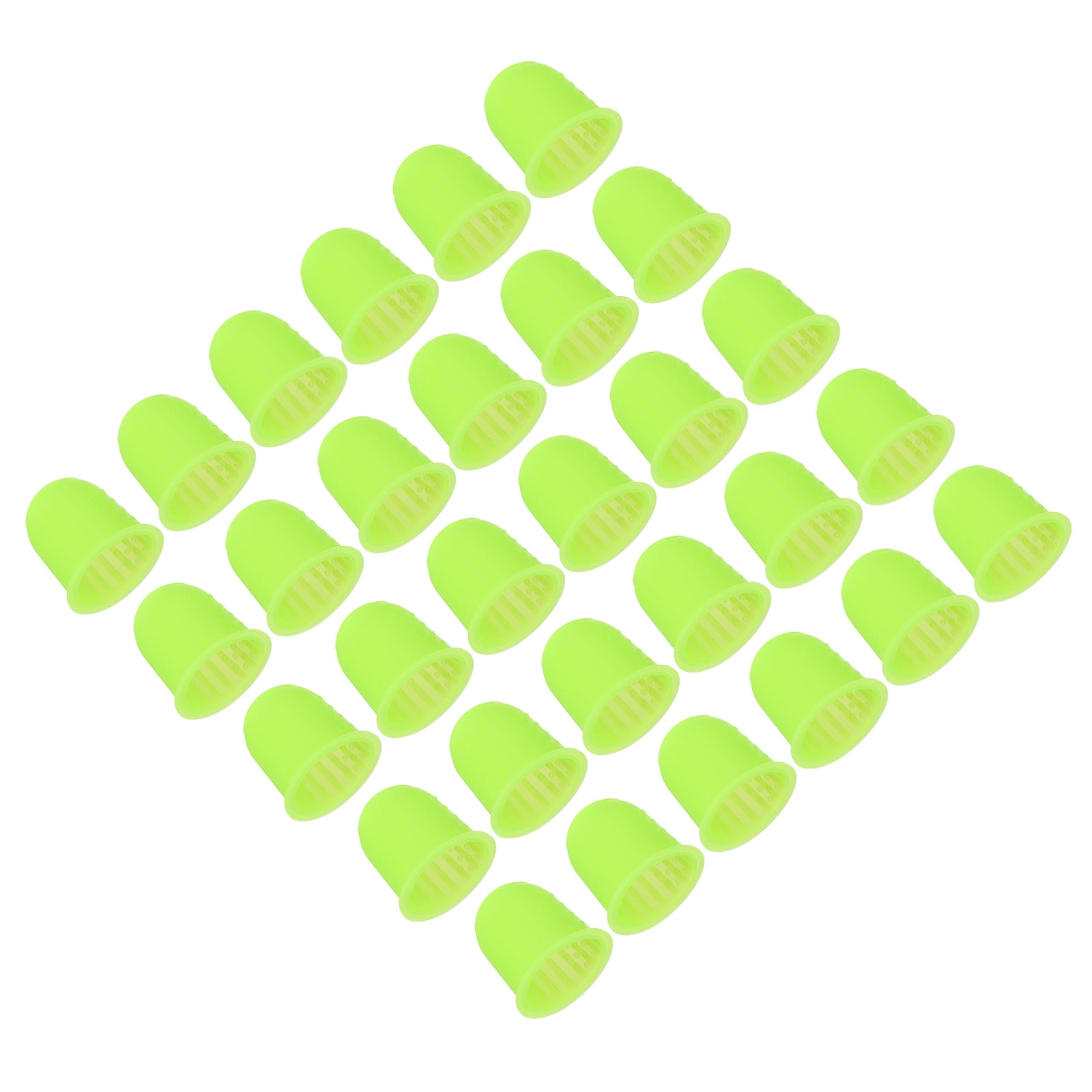 Uxcell Rubber Finger Tips, 30 Pack Silicone Thumb Fingertip Protector ...