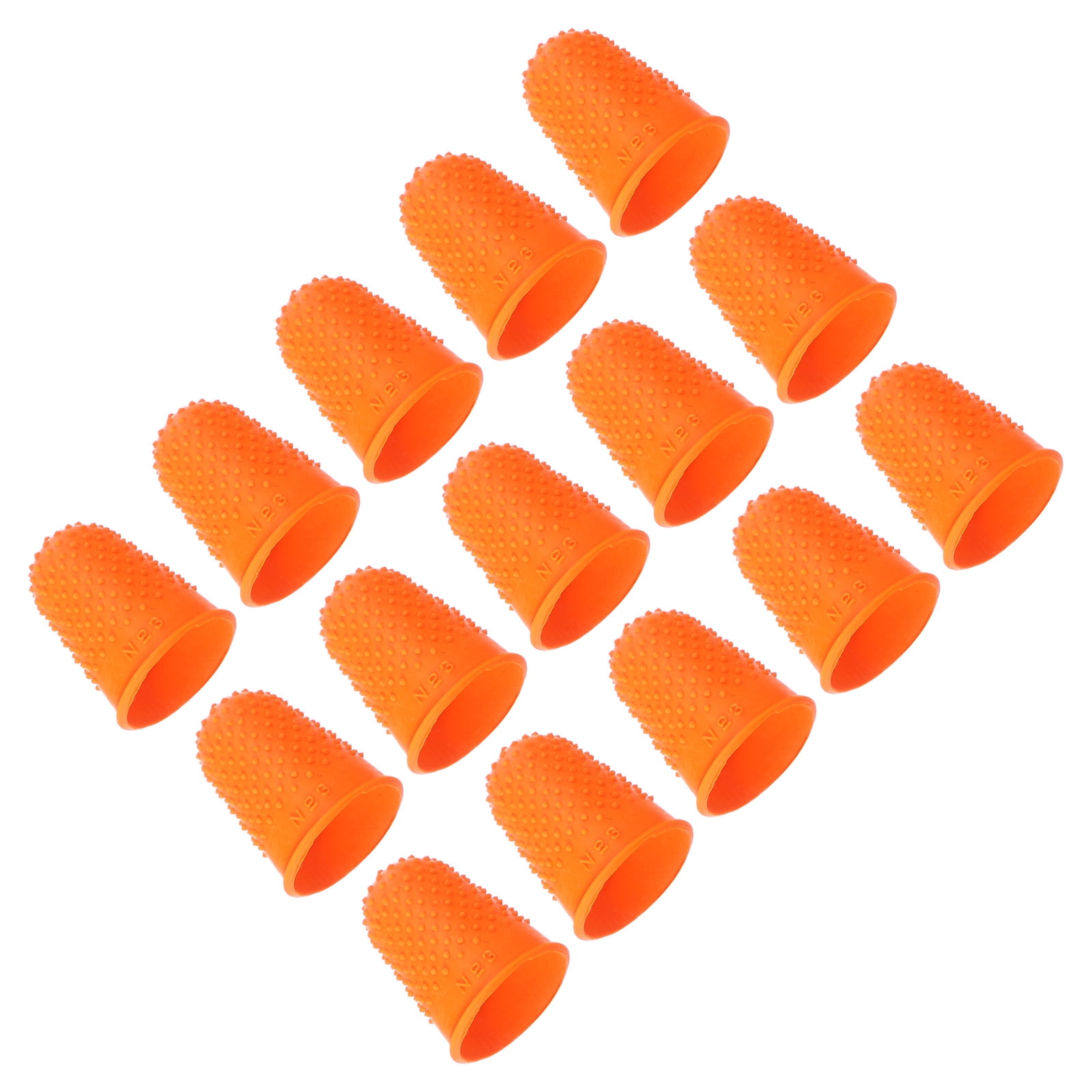 Uxcell Rubber Finger Tips, Pack Silicone Thumb Fingertip Protector ...