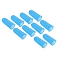 thumbnail image 1 of Uxcell Rubber Finger Tips Silicone Thumb Fingertip Protector Cover Guard Thimble Blue Medium Size 10 pack, 1 of 5