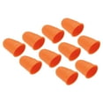 thumbnail image 1 of Uxcell Rubber Finger Tips Silicone Thumb Fingertip Protector Covers Guard Pads Thimble Grips Orange Medium Size 20 Pack, 1 of 5