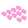 thumbnail image 1 of Uxcell Rubber Finger Tips Silicone Thumb Fingertip Protector Guard Thimble Pink Medium Size 10 Pack, 1 of 5