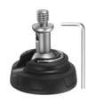thumbnail image 1 of Uxcell Rubber Foot Spike, Universal Anti-Slip 3/8 Inch Thread Rubber Tripod Foot Pad Spikes Ball Head for Monopod Legs Replacement on Smooth Uneven Surface - (50x55mm), 1 of 7