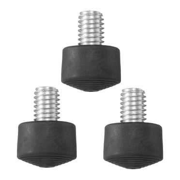 1/4 Spikes 3-Pack Anti-Slip Tripod Feet - 1/4" Thread Rubber Spikes For Camera Stability Tripod Pads