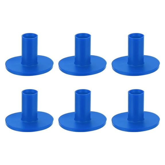 Uxcell Rubber Golf Practice Tee, Driving Tee 1.4 Inch & 6 Pack & Rubber & Blue-Fitting for (Indoor/Outdoor/Golf Hitting Mats/Courses/Backyards/Lawns)