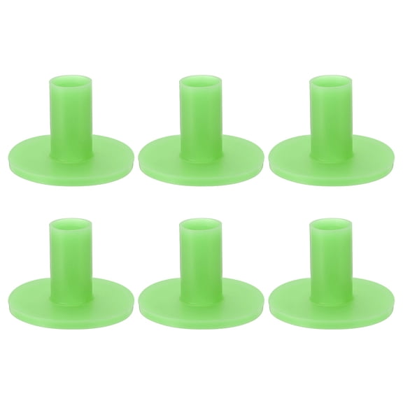 Uxcell Rubber Golf Practice Tee, Driving Tee 1.4 Inch & 6 Pack & Rubber & Green-Fitting for (Indoor/Outdoor/Golf Hitting Mats/Courses/Backyards/Lawns)
