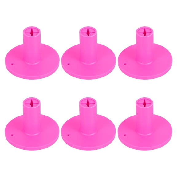 Uxcell Rubber Golf Tee, 1.4" Golf Practice Tees Training Driving Range Tee Pink 6 Pcs