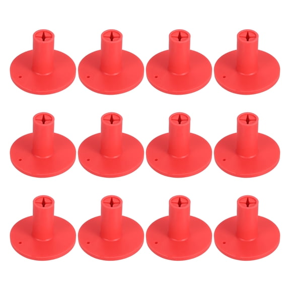 Uxcell Rubber Golf Tee, 1.4" Golf Practice Tees Training Driving Range Tee Red 12 Pcs