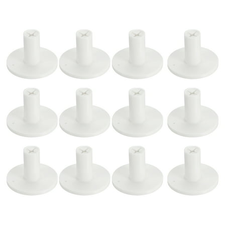 Uxcell Rubber Golf Tee, 1.4" Golf Practice Tees Training Driving Range Tee White 12 Pcs