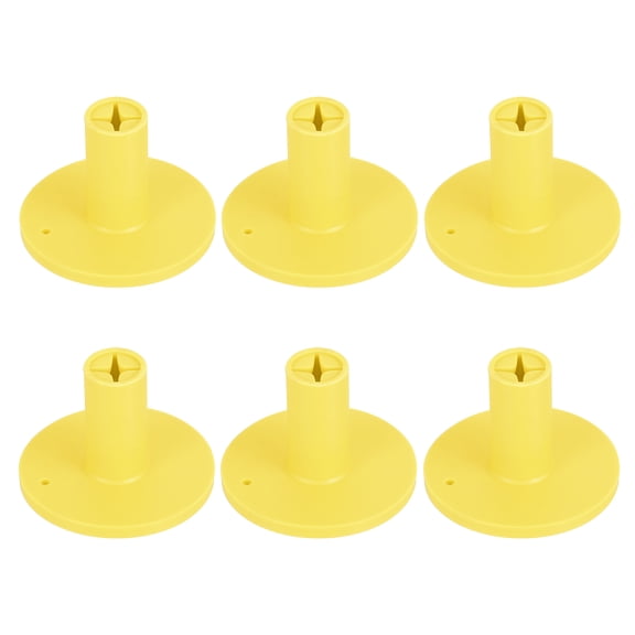 Uxcell Rubber Golf Tee, 1.4" Golf Practice Tees Training Driving Range Tee Yellow 6 Pcs