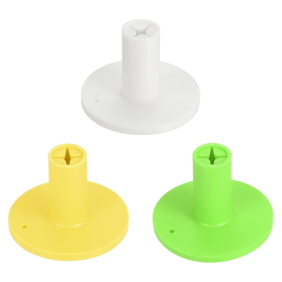 Uxcell Rubber Golf Tee, 1.4" Golf Practice Tees Training Driving Range Tee Yellow/Green/White 3 Pcs