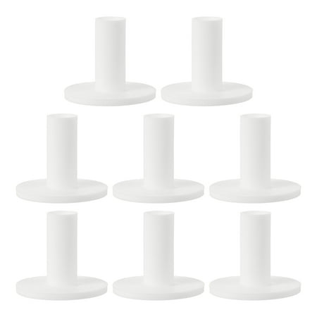Uxcell Rubber Golf Tee, 8 Pack 2.1 Inch Golf Practice Tees Training Driving Range Tee Stable Golf Ball Holder for Outdoor Indoor Hitting Mat Golf Mat, White