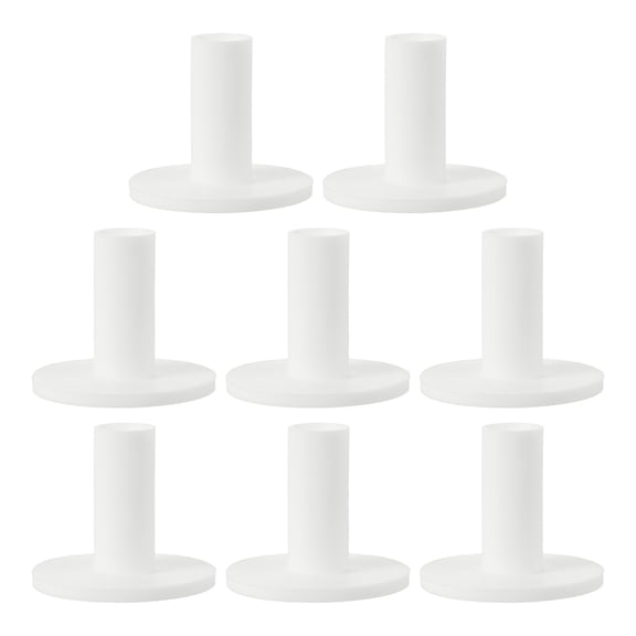 Uxcell Rubber Golf Tee, 8 Pack 2.1 Inch Golf Practice Tees Training Driving Range Tee Stable Golf Ball Holder for Outdoor Indoor Hitting Mat Golf Mat, White