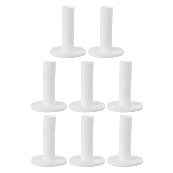 Uxcell Rubber Golf Tee, 8 Pack 2.8 Inch Golf Practice Tees Training Driving Range Tee Stable Golf Ball Holder for Outdoor Indoor Hitting Mat Golf Mat, White